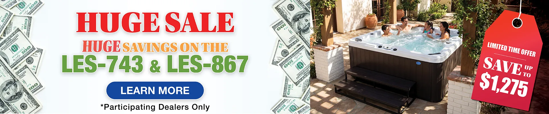 Calspas hot tub being used in a family setting - Highland